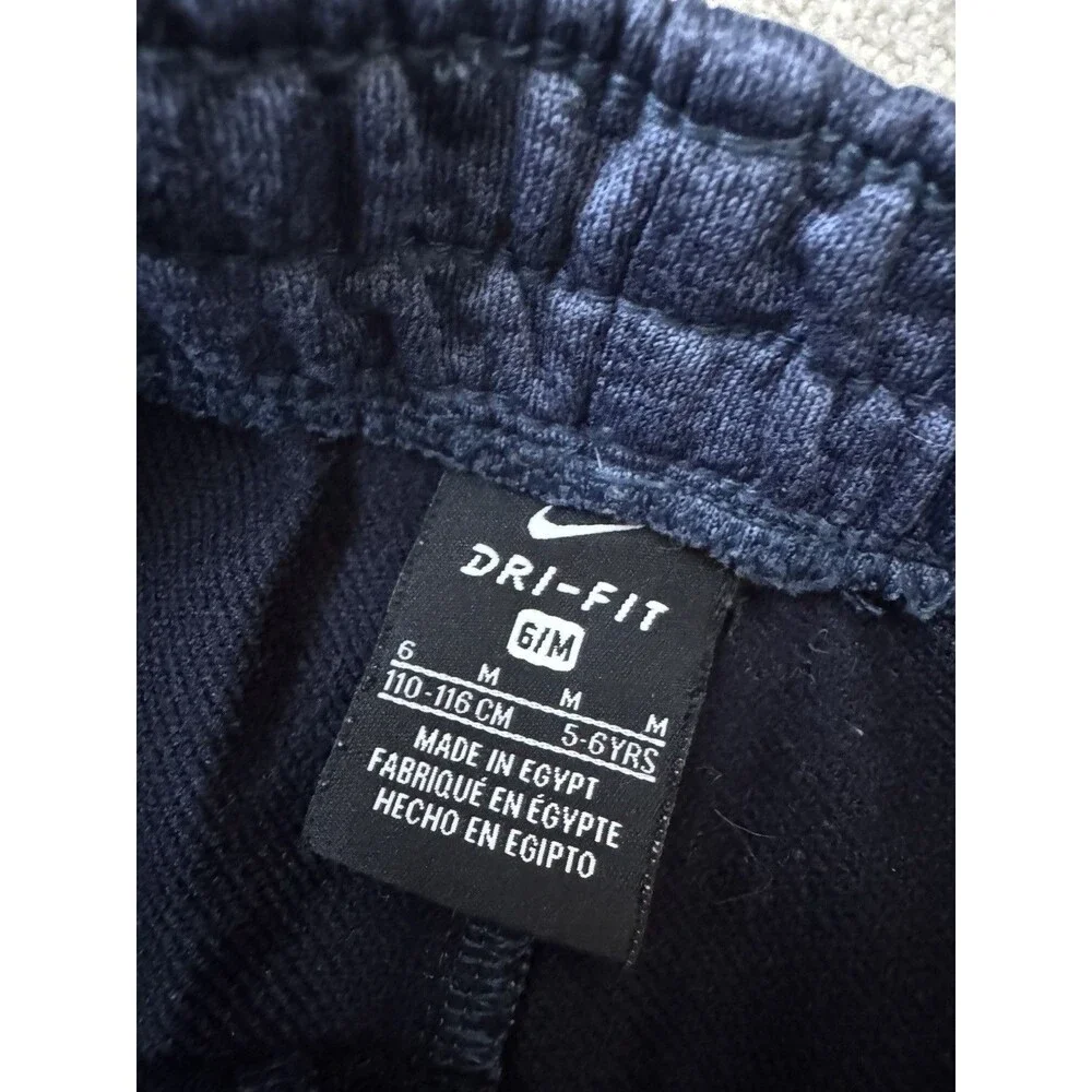 Nike Boy 5/6 Blue Logo Pull On Joggers
